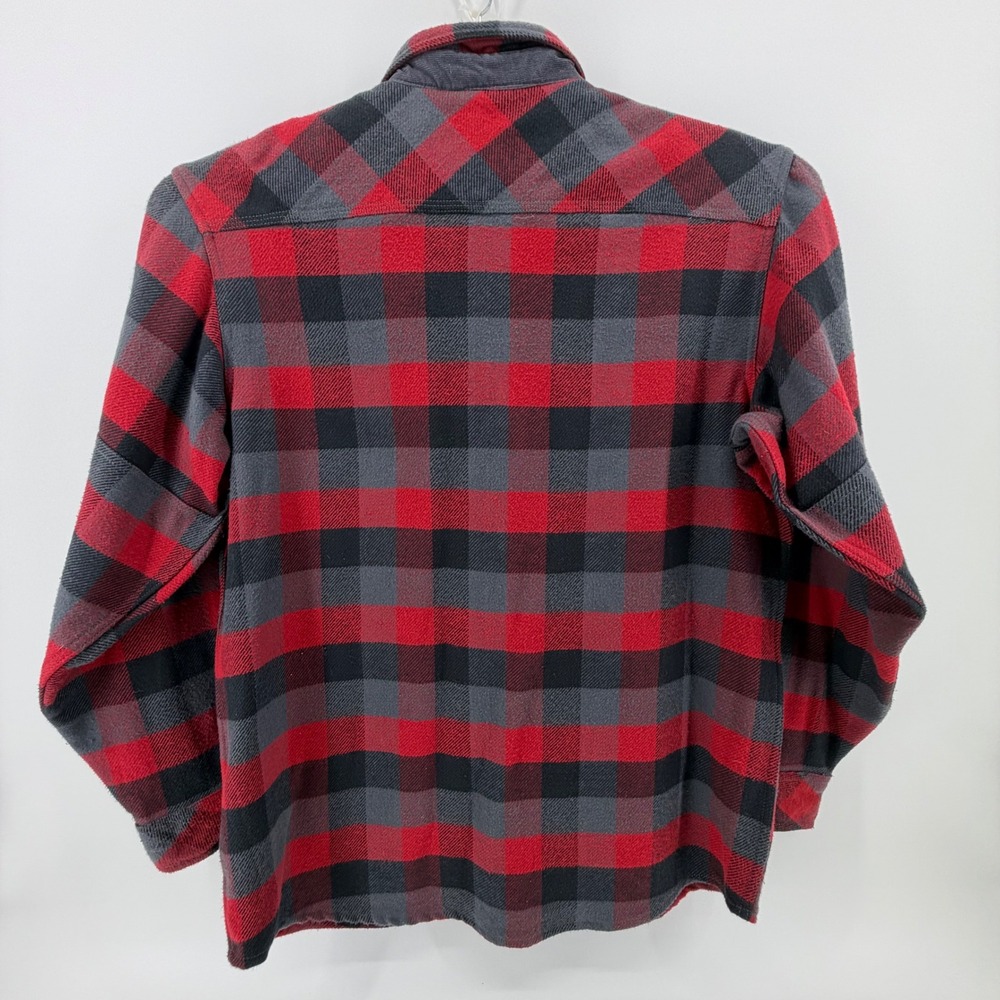 Red Head‎ Brand Co Workhorse Plaid Flannel Shirt Jacket Red Gray Mens L - Picture 3 of 11